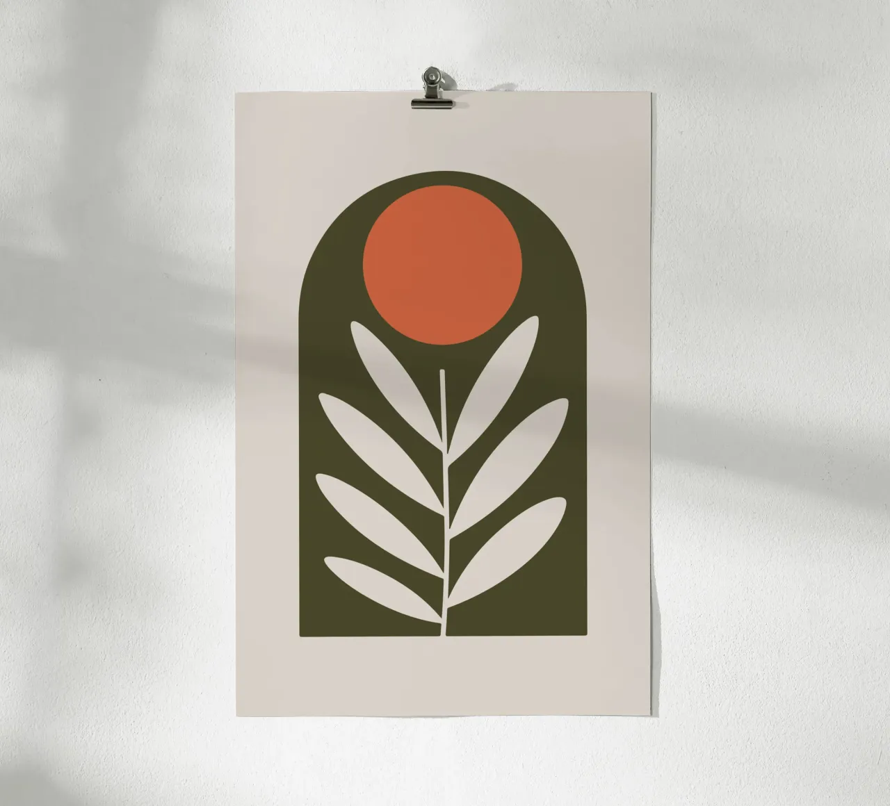 Olive Branch poster con telaio in legno da LisaArtes