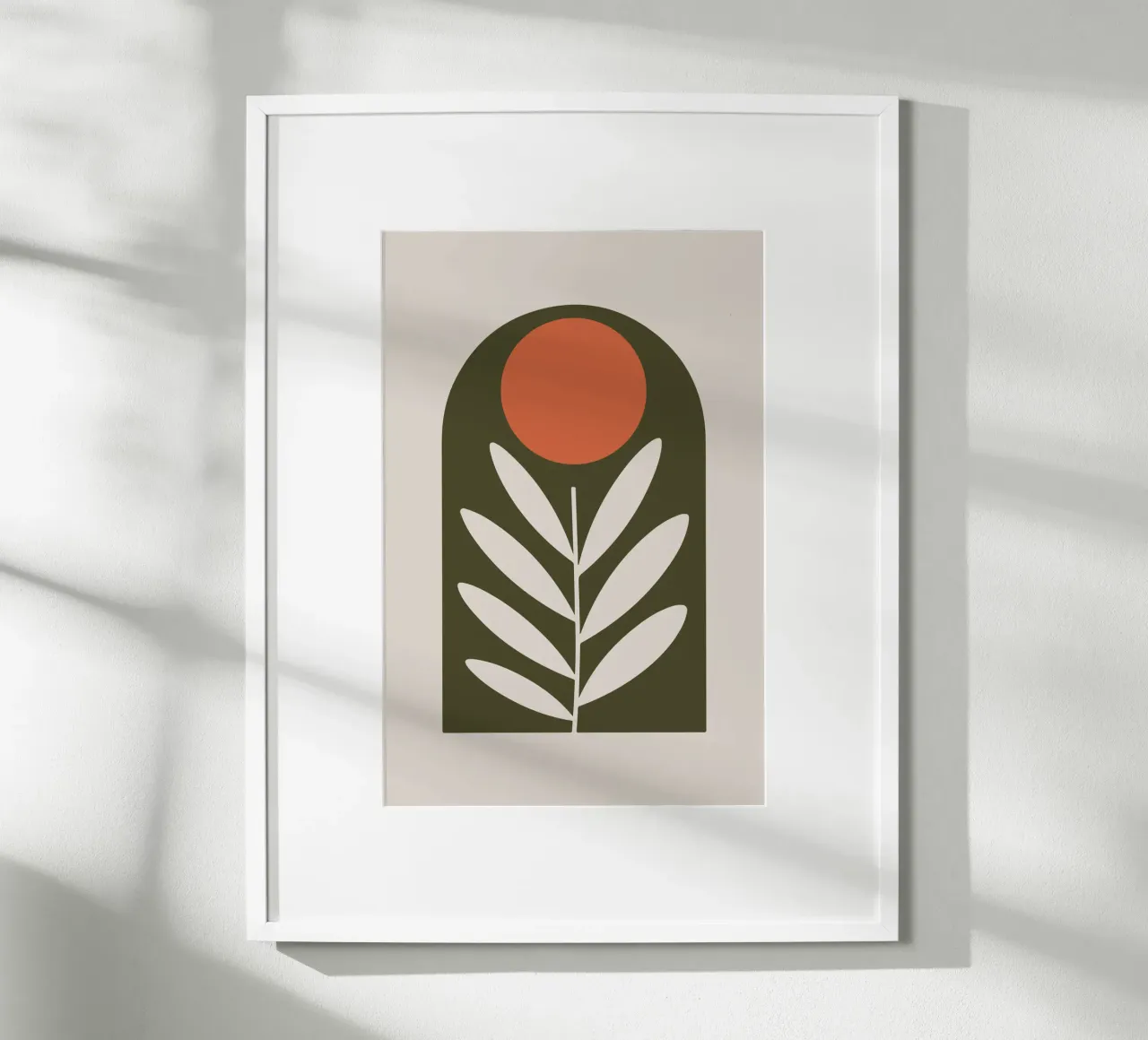 Olive Branch poster con telaio in legno da LisaArtes