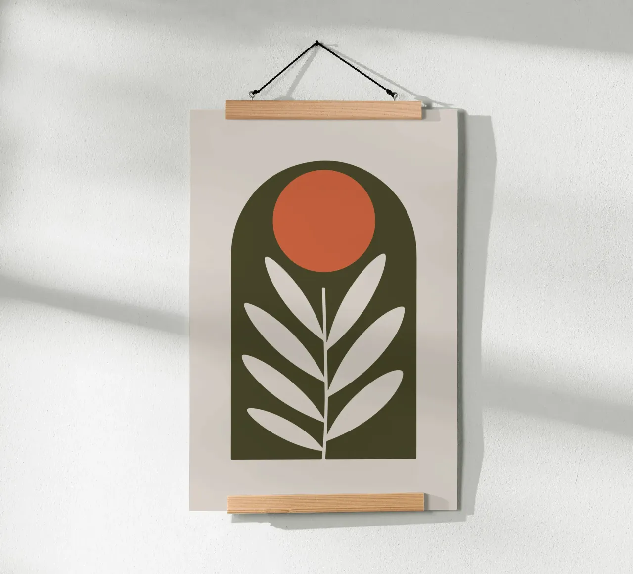 Olive Branch poster con telaio in legno da LisaArtes