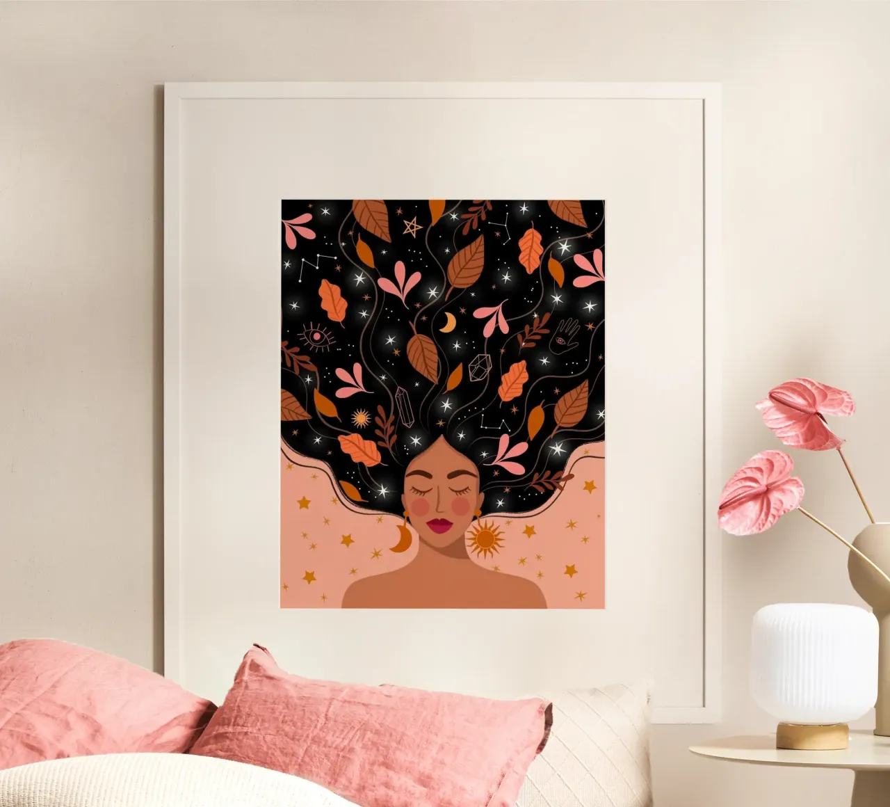 giant leaf star sky poster da throme