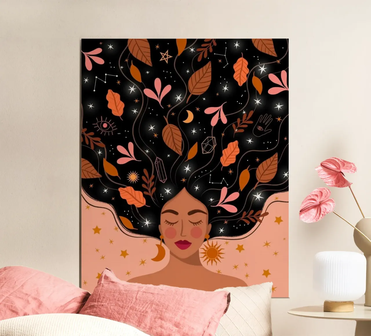 giant leaf star sky poster da throme