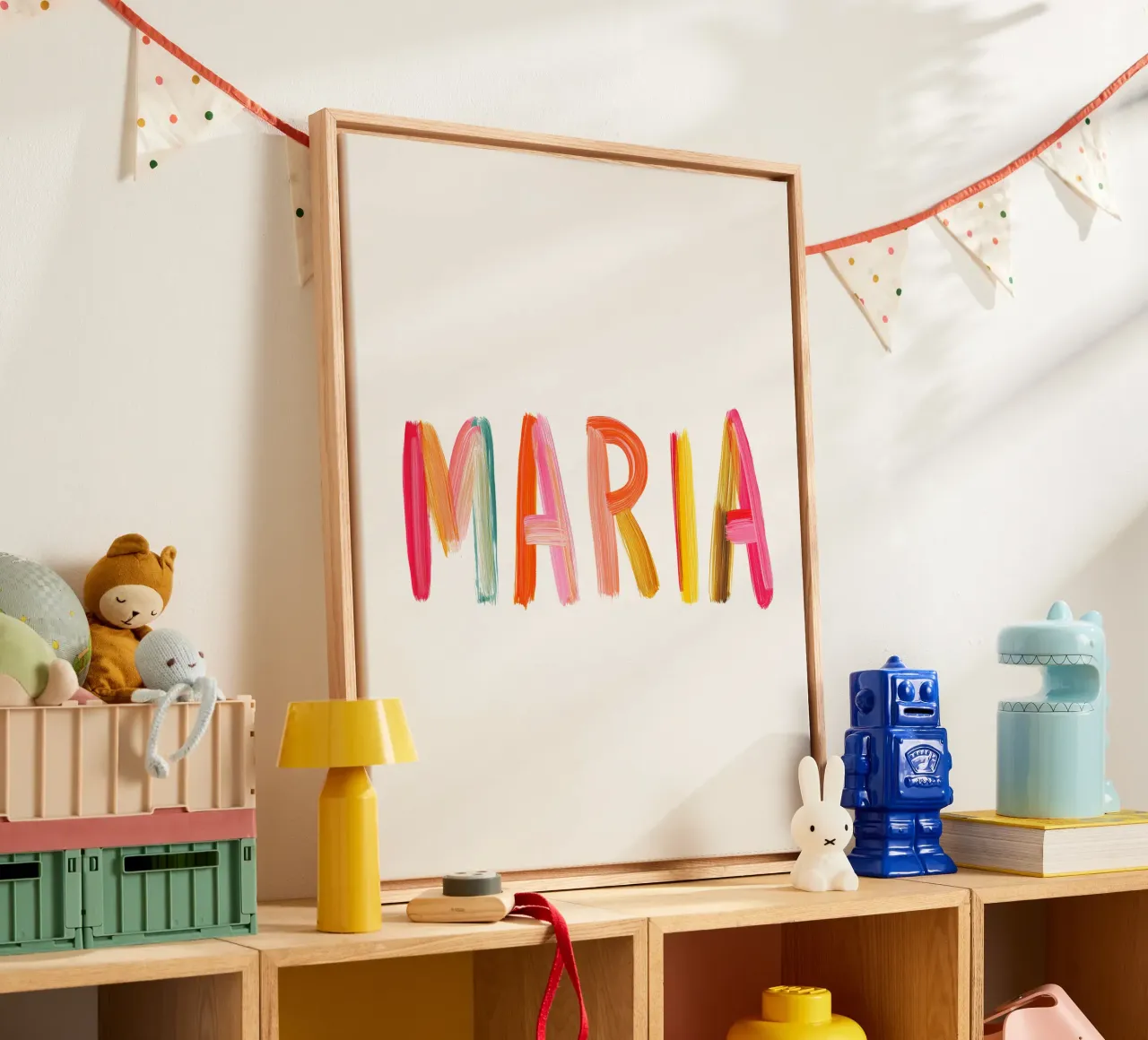 Maria tela con Cornice a cassetta da Giggly Colors