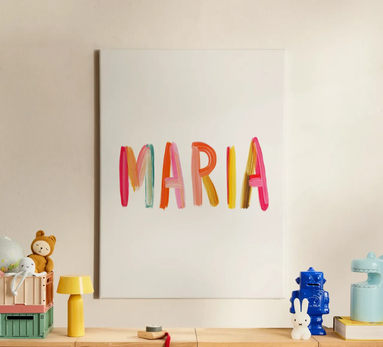 Maria tela con Cornice a cassetta da Giggly Colors