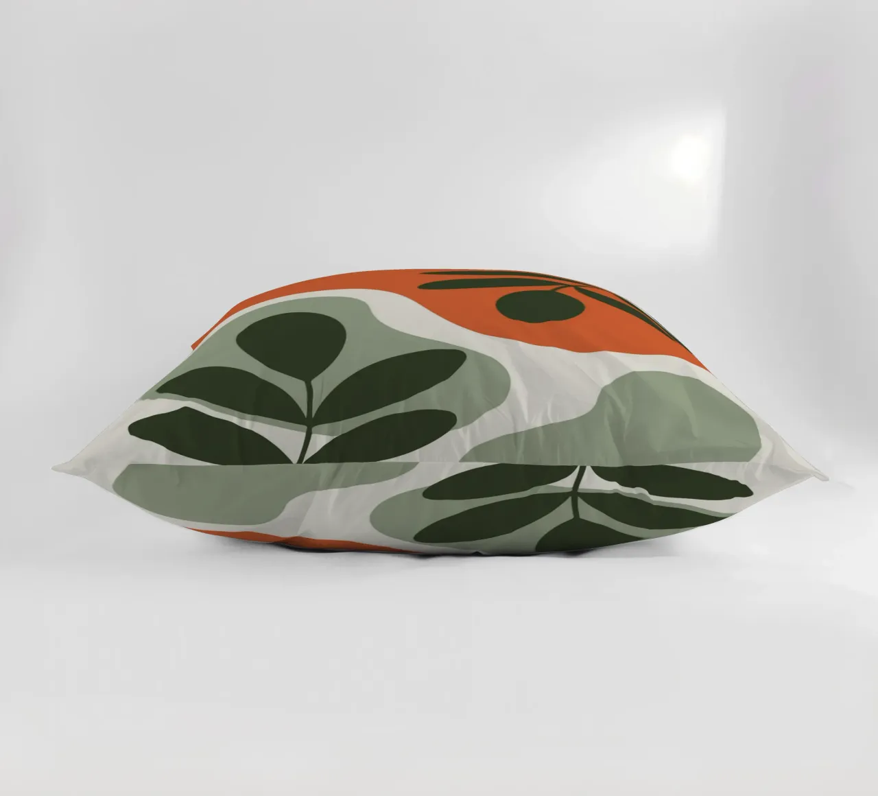 Overlapping Leaves on Organic Blobs cuscino da LisaArtes