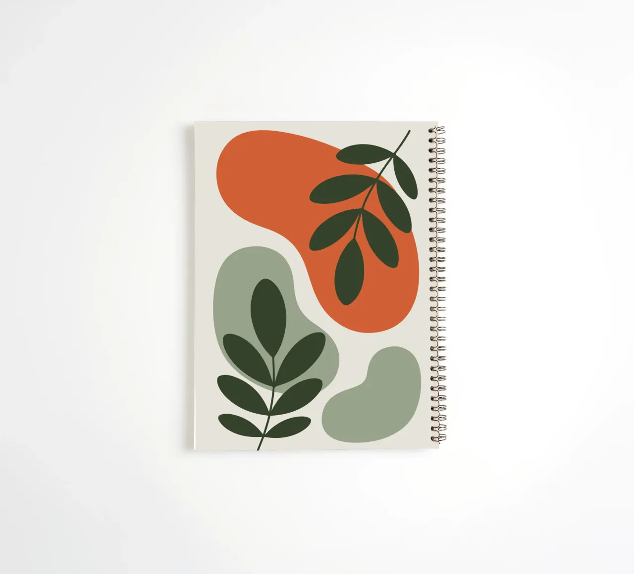 Overlapping Leaves on Organic Blobs diario ad anelli da LisaArtes