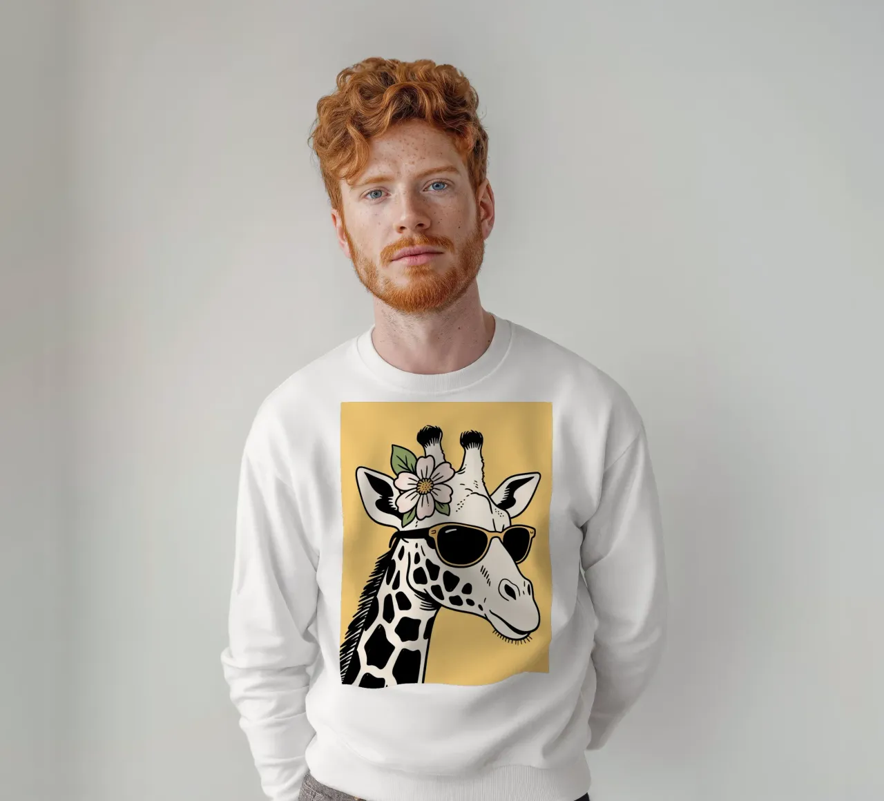 Funny Giraffe felpa da knowledge