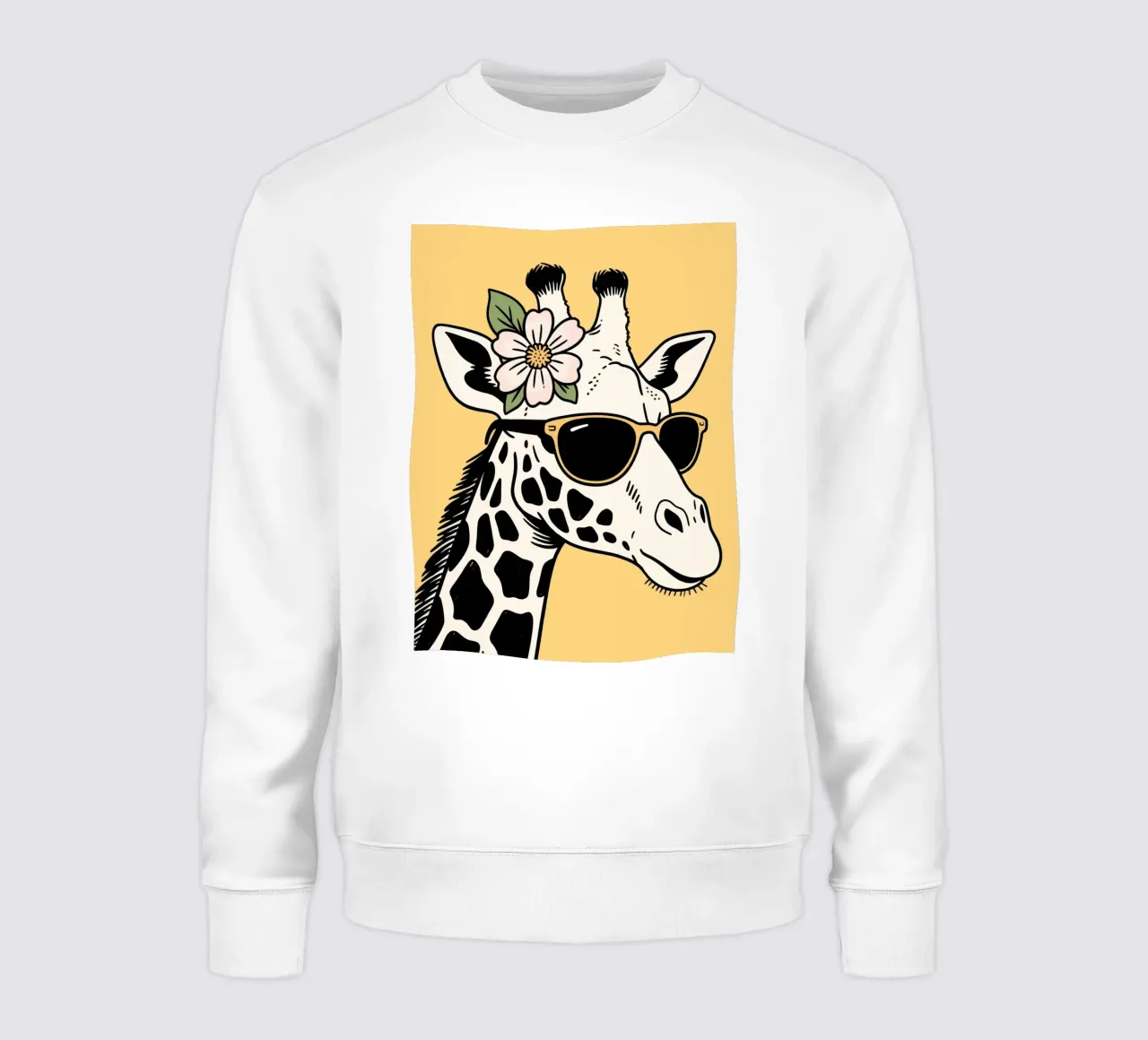 Funny Giraffe felpa da knowledge