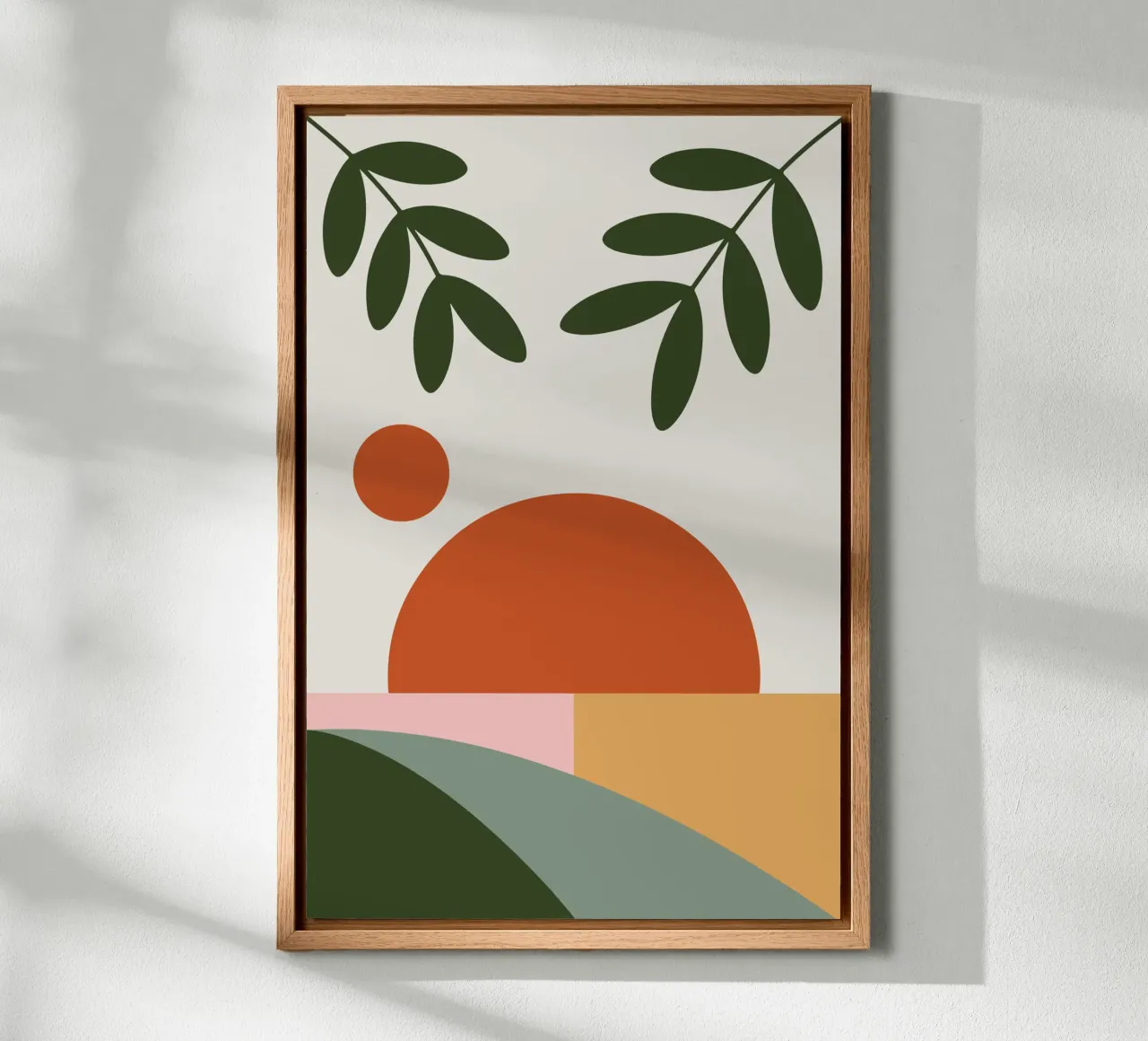 Plant Shadows tela con Cornice a cassetta da LisaArtes