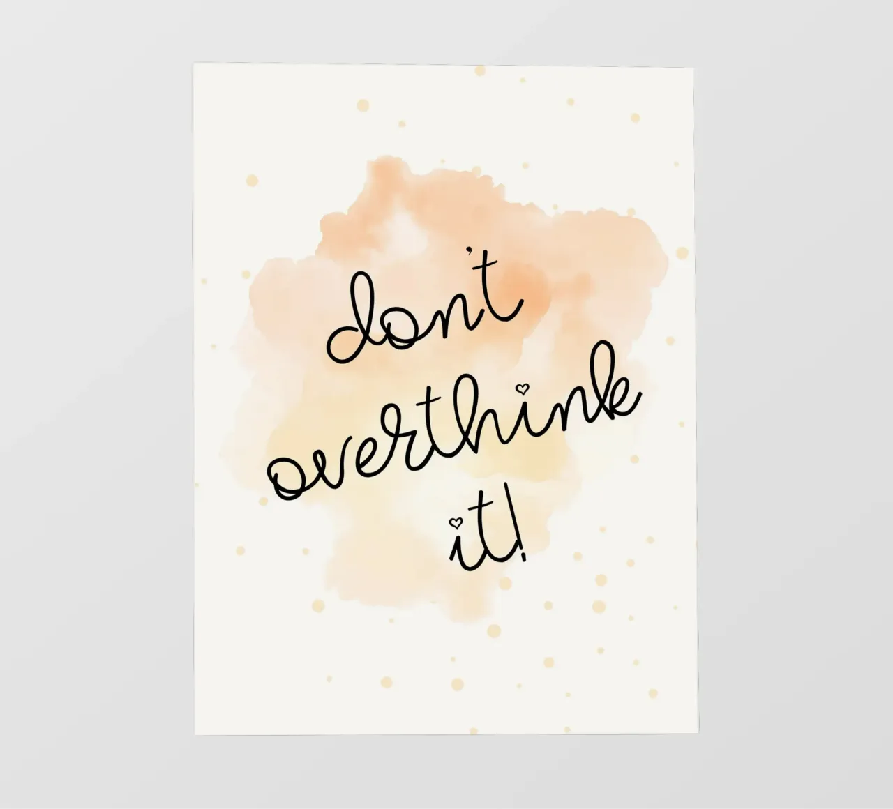 Don't overthink it pellicola backlit da PinkCandyWalls