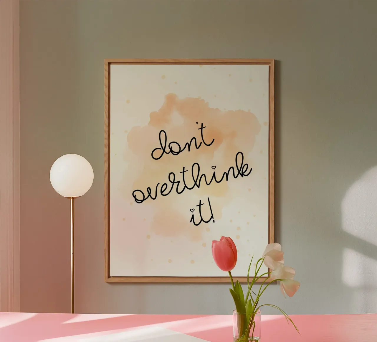 Don't overthink it alluminio dibond da PinkCandyWalls