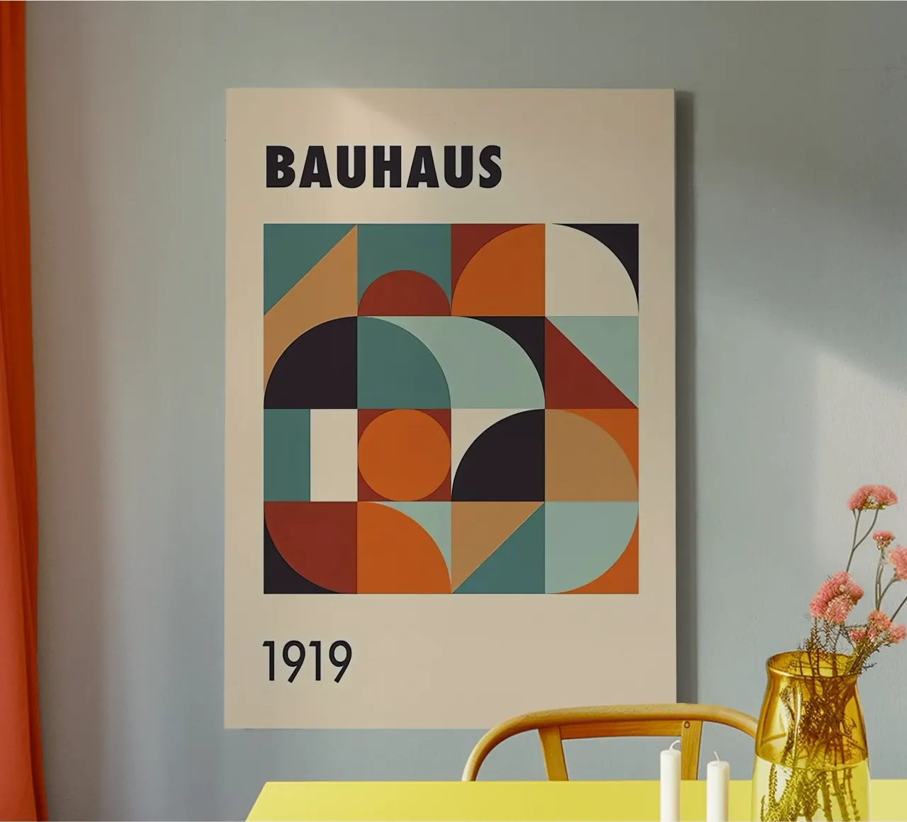 Bauhaus 1919 canvas with Floater frame by Narciso