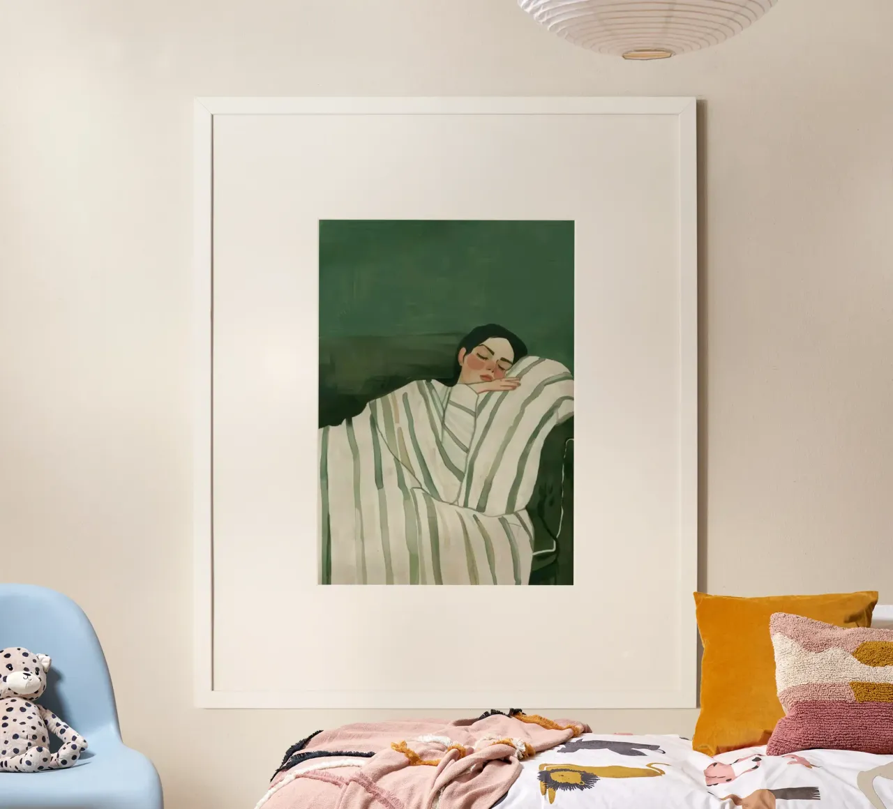 relax girl in couch poster da Josum