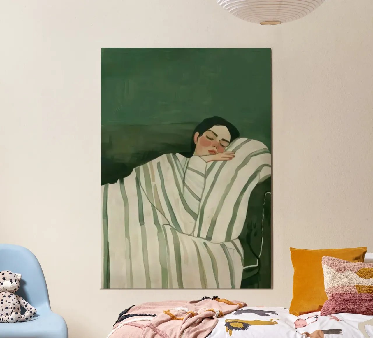 relax girl in couch poster da Josum