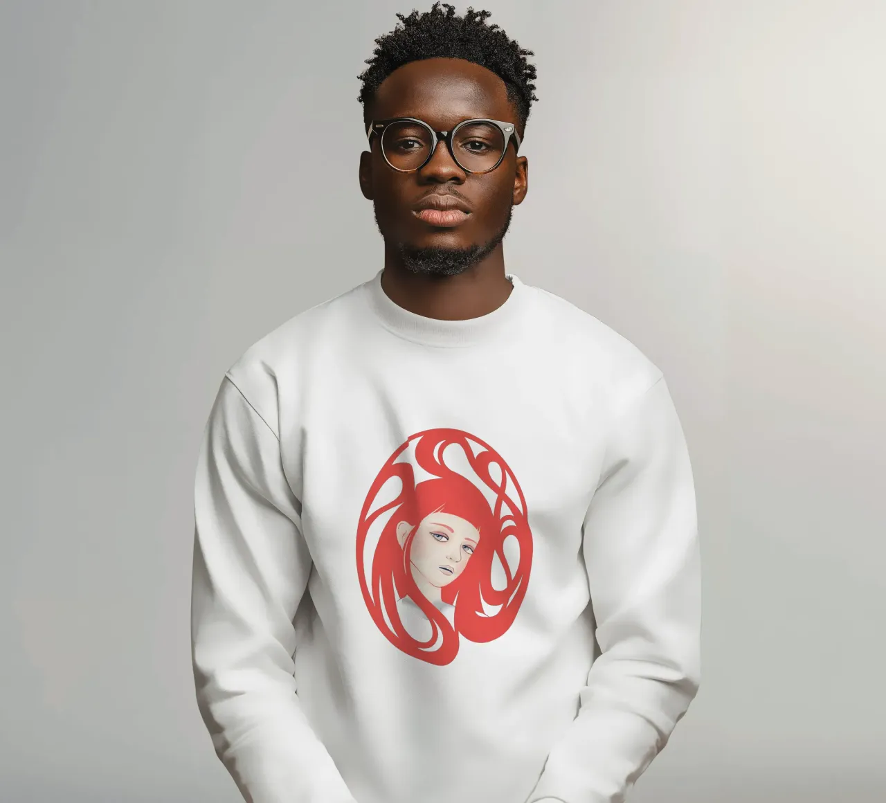 Rose sweatshirt by Kuba Gornowicz