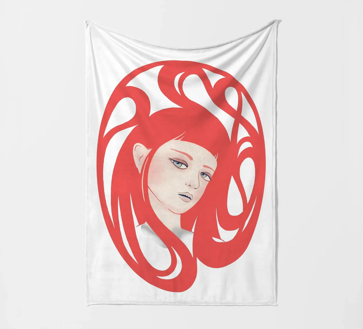 Rose fleecedeken van Kuba Gornowicz