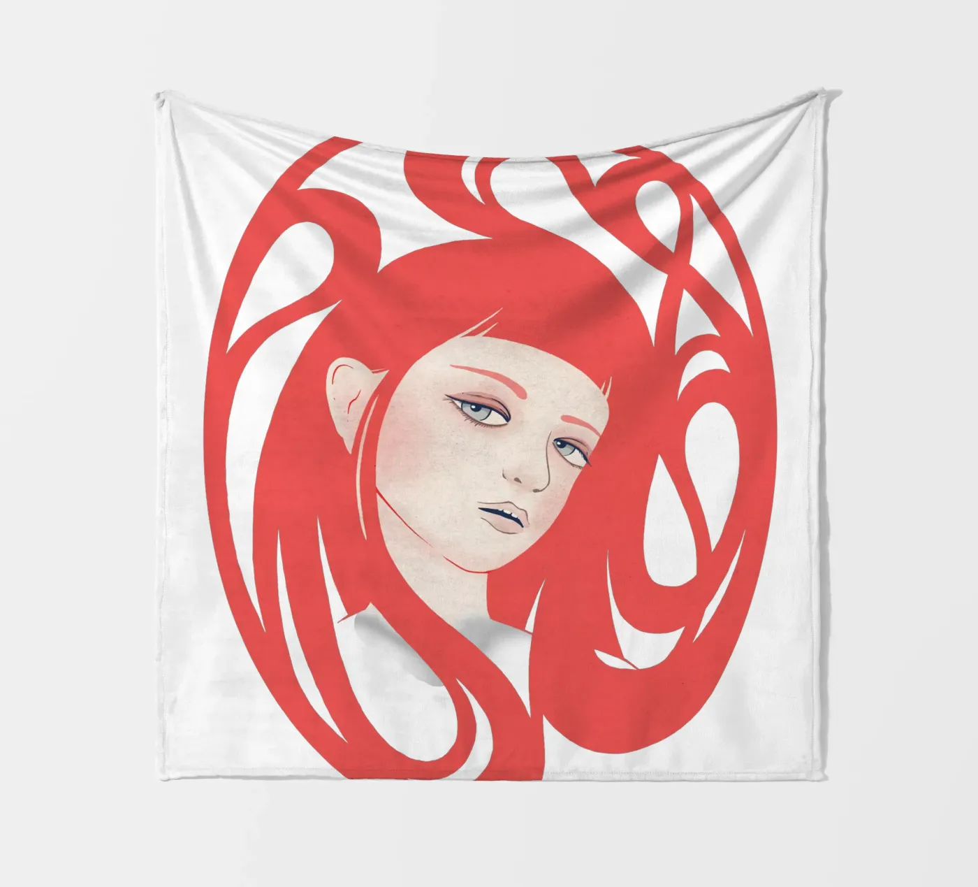 Rose fleecedeken van Kuba Gornowicz