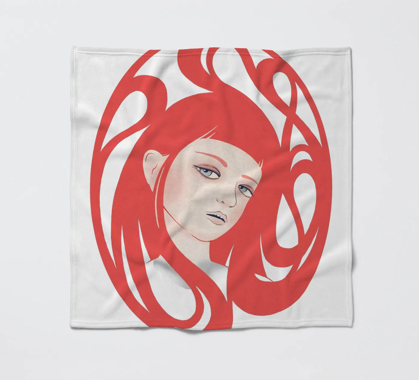 Rose fleecedeken van Kuba Gornowicz