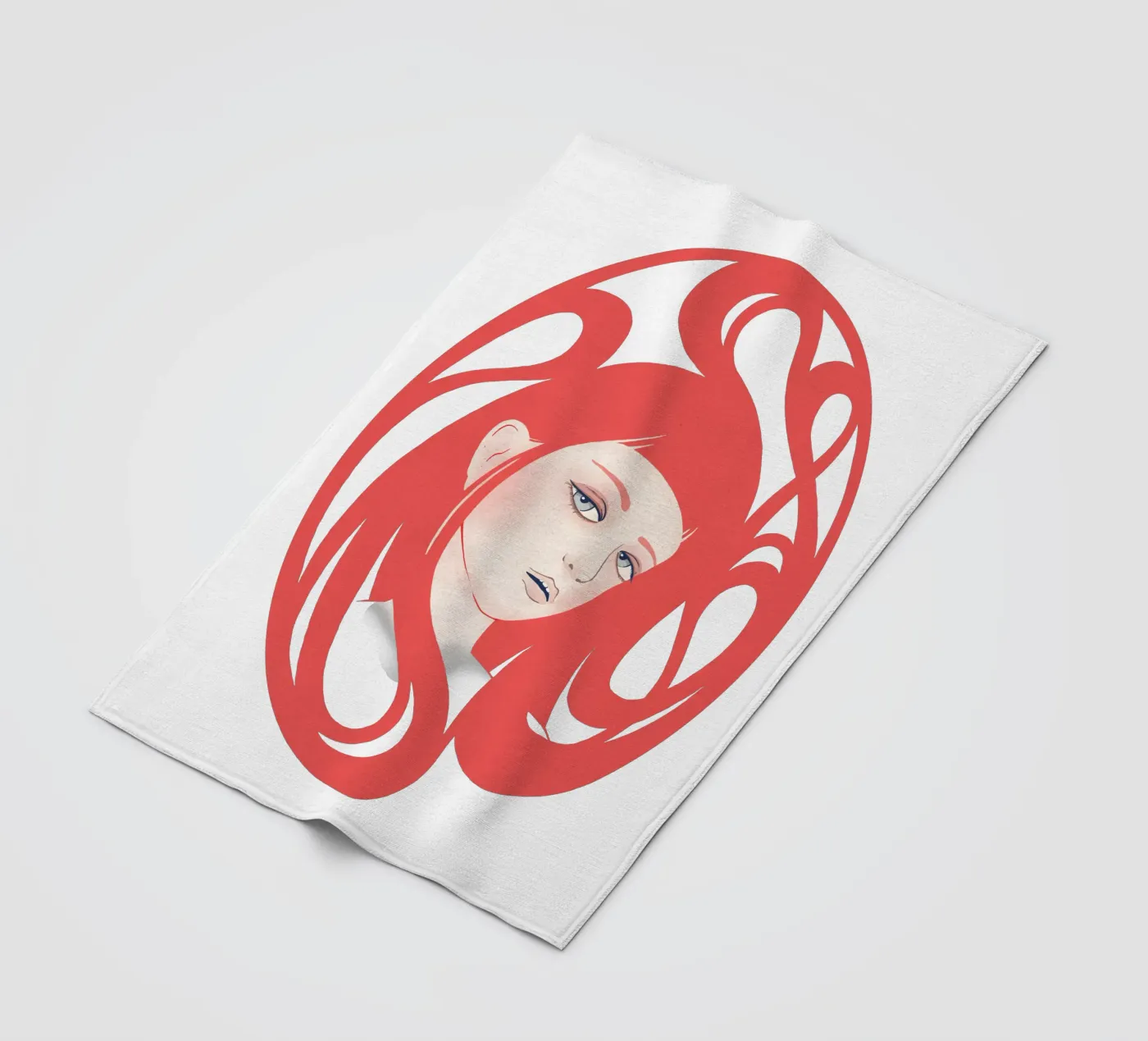 Rose fleecedeken van Kuba Gornowicz