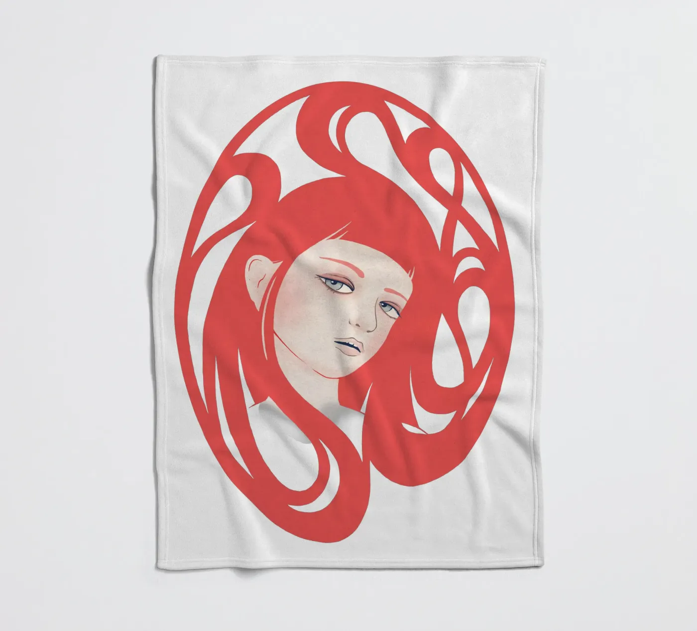 Rose fleecedeken van Kuba Gornowicz