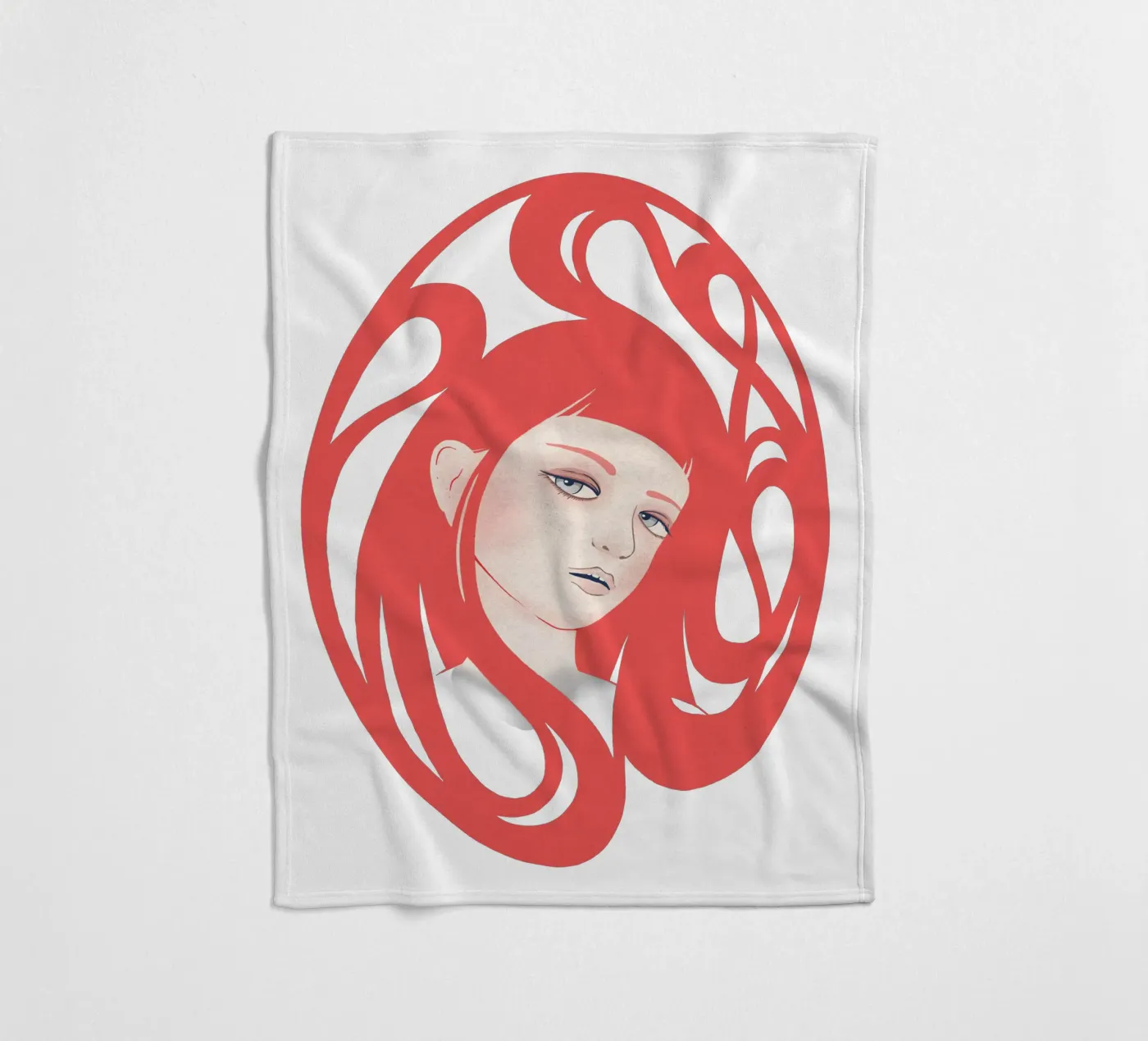 Rose fleecedeken van Kuba Gornowicz