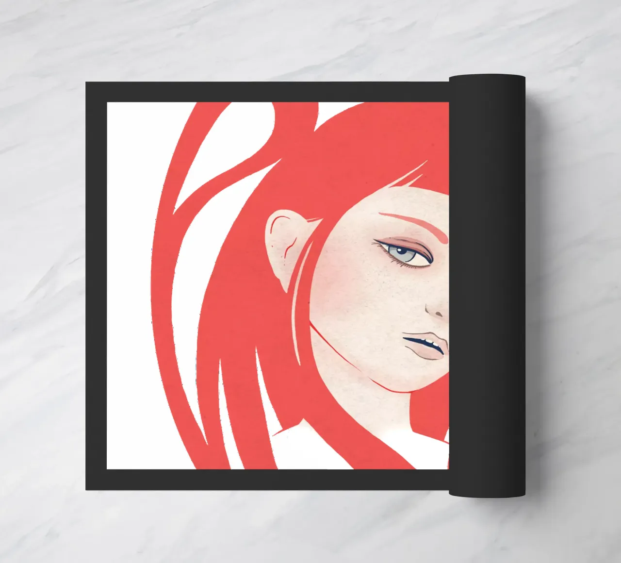 Rose deurmat van Kuba Gornowicz