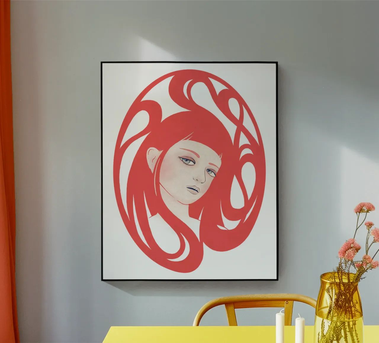 Rose acryl van Kuba Gornowicz