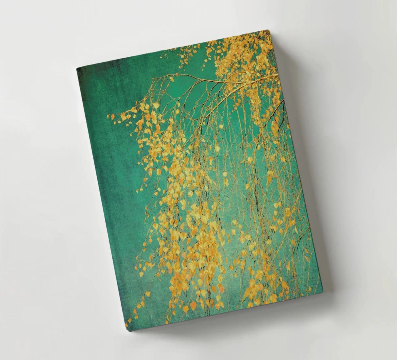 Bouleau - Chuchotements de jaune vert émeraude carnet de notes de Ingrid Beddoes