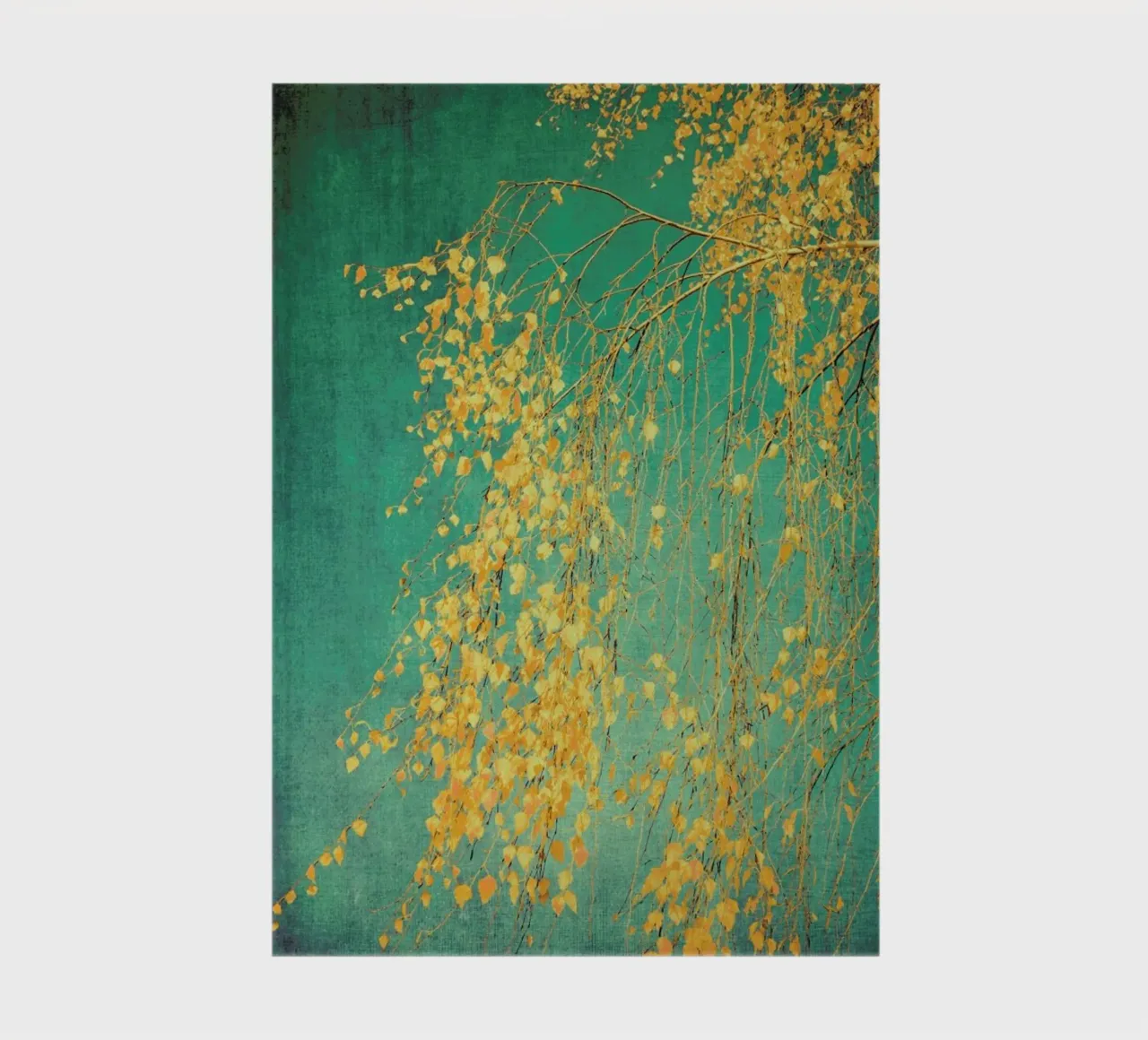 Bouleau - Chuchotements de jaune vert émeraude carnet de notes de Ingrid Beddoes