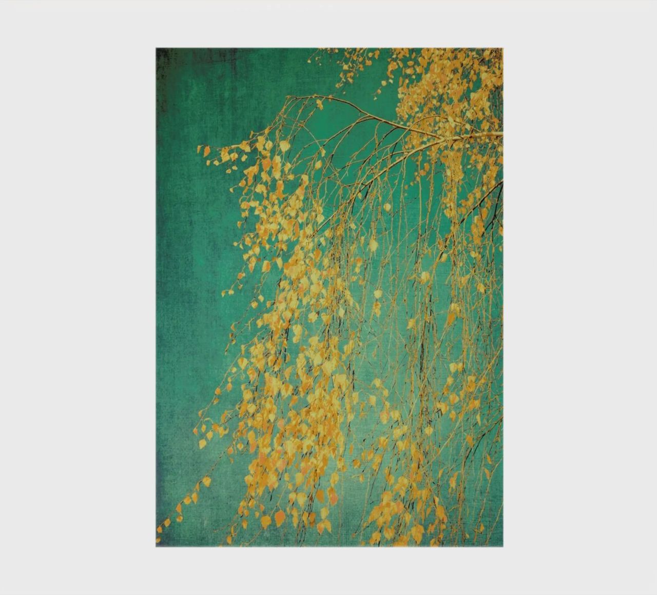 Bouleau - Chuchotements de jaune vert émeraude carnet de notes de Ingrid Beddoes