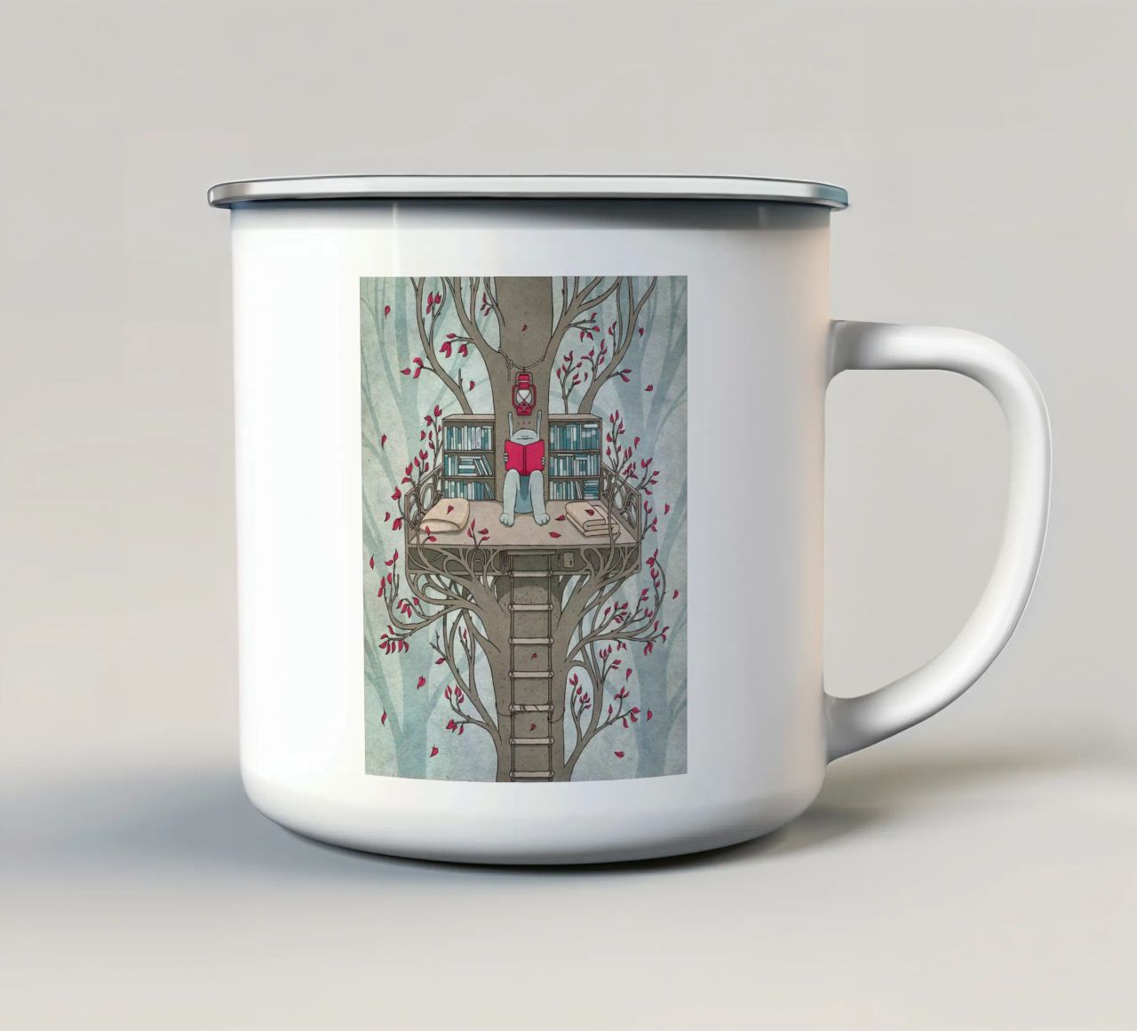TreeHouse tazza in smalto da Kuba Gornowicz