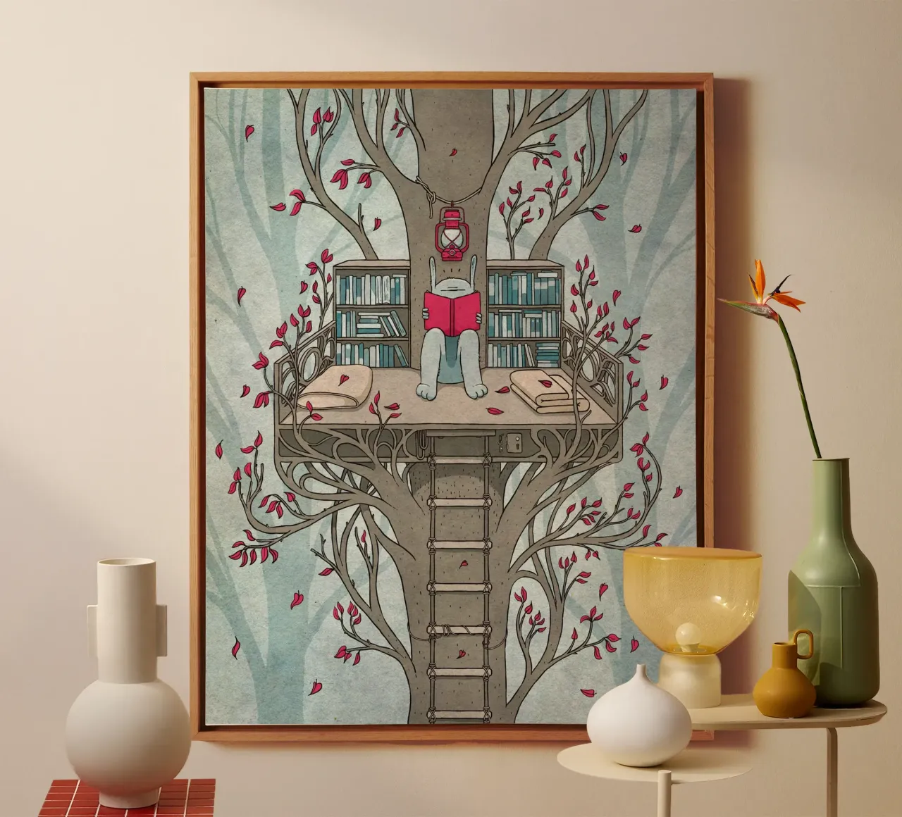 TreeHouse tela con Cornice a cassetta da Kuba Gornowicz