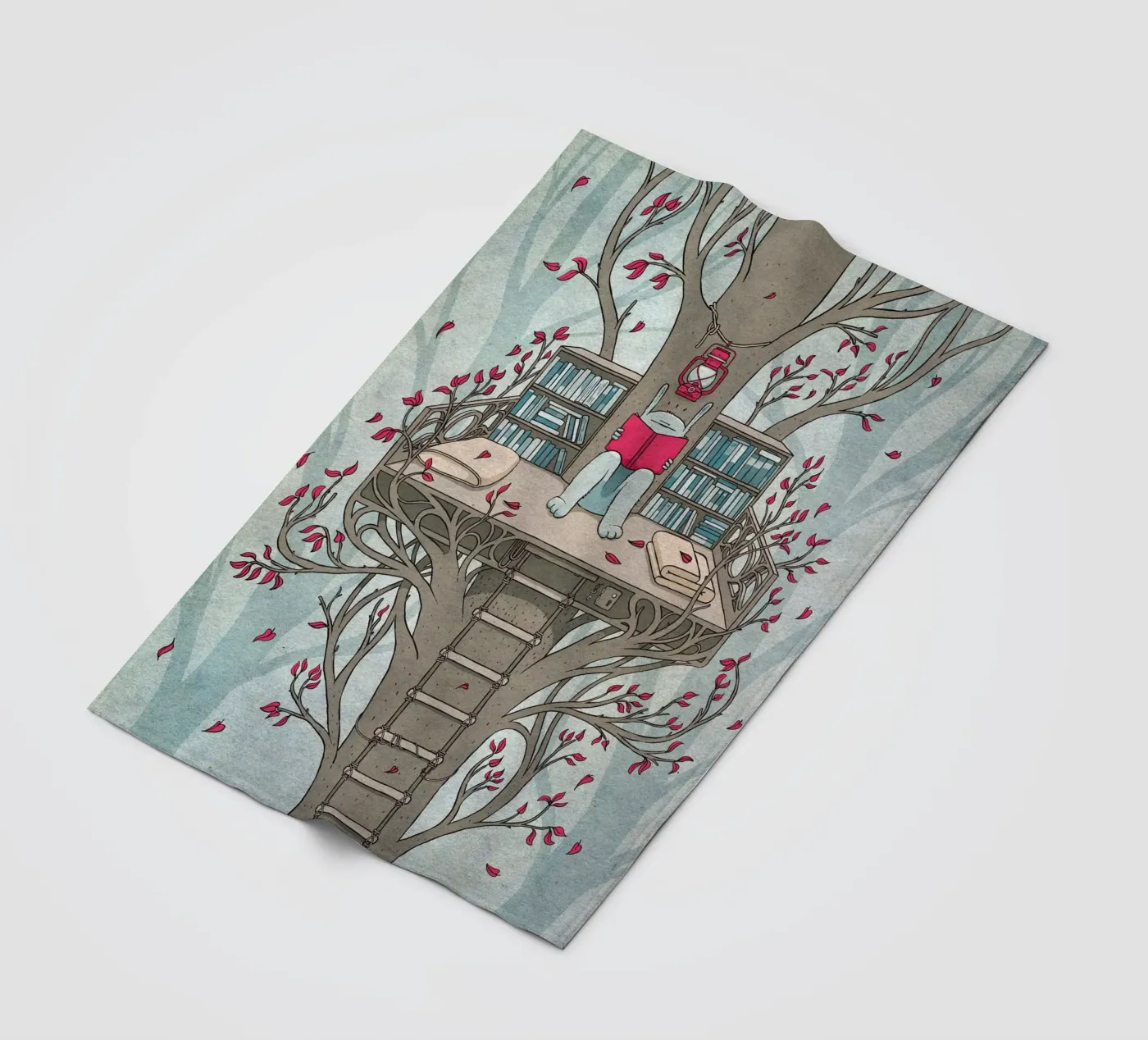 TreeHouse Fleecedecke von Kuba Gornowicz