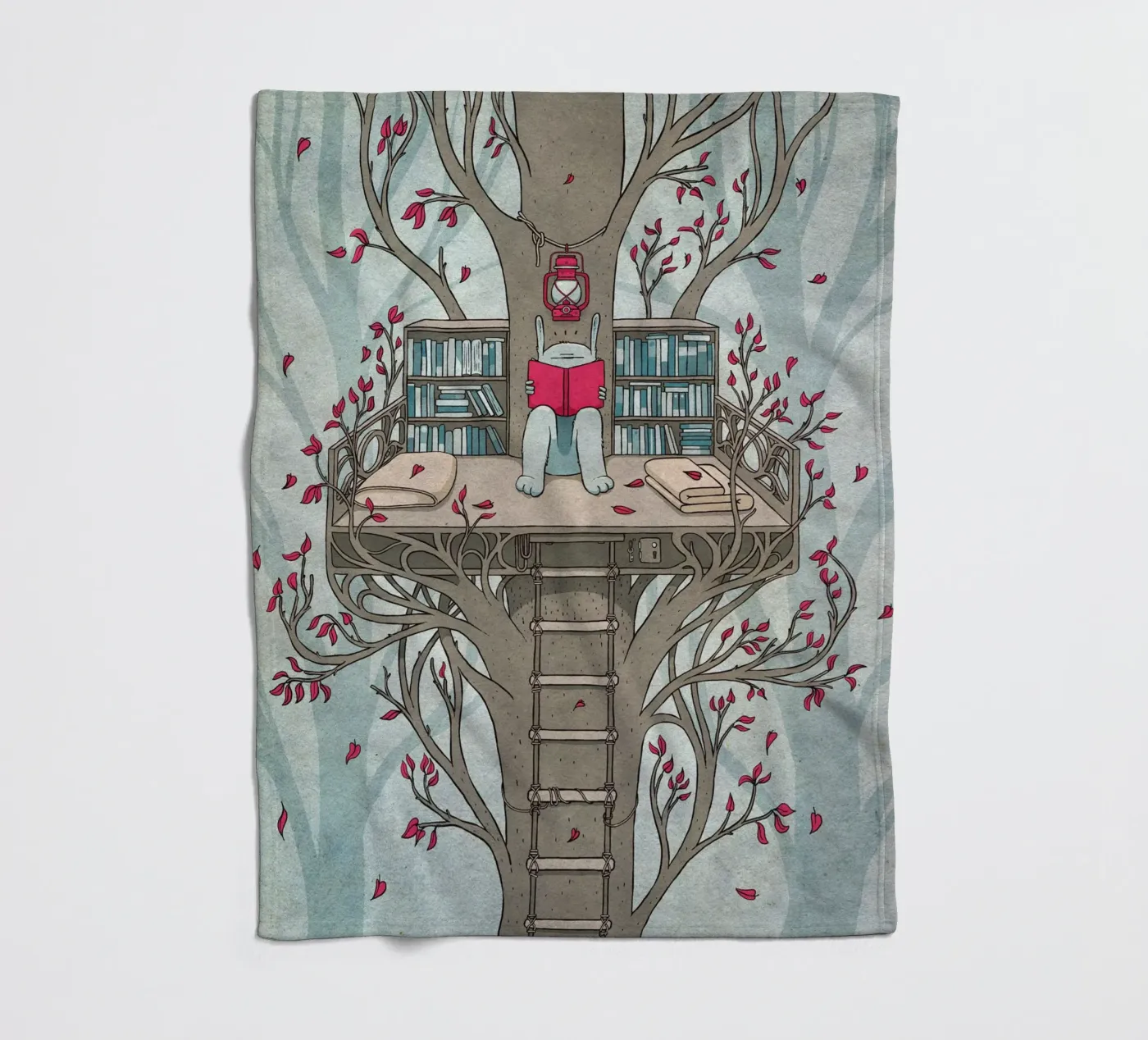TreeHouse Fleecedecke von Kuba Gornowicz