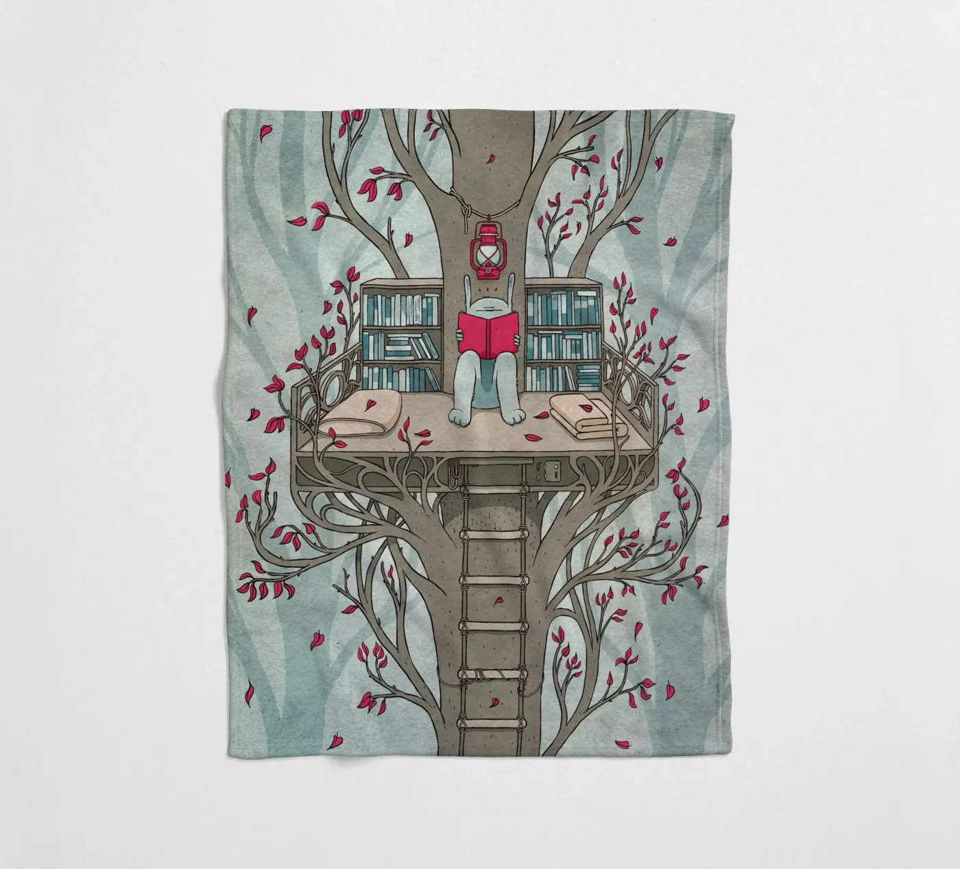 TreeHouse Fleecedecke von Kuba Gornowicz