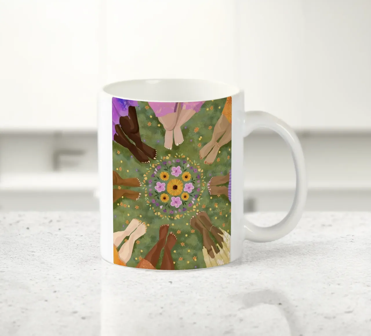 legs circle tazza in ceramica da comura