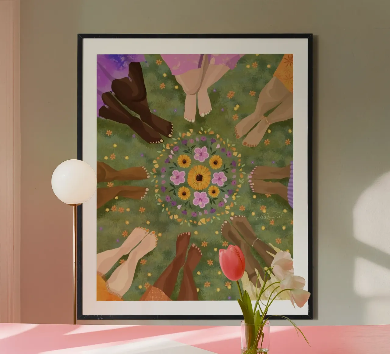legs circle poster da comura