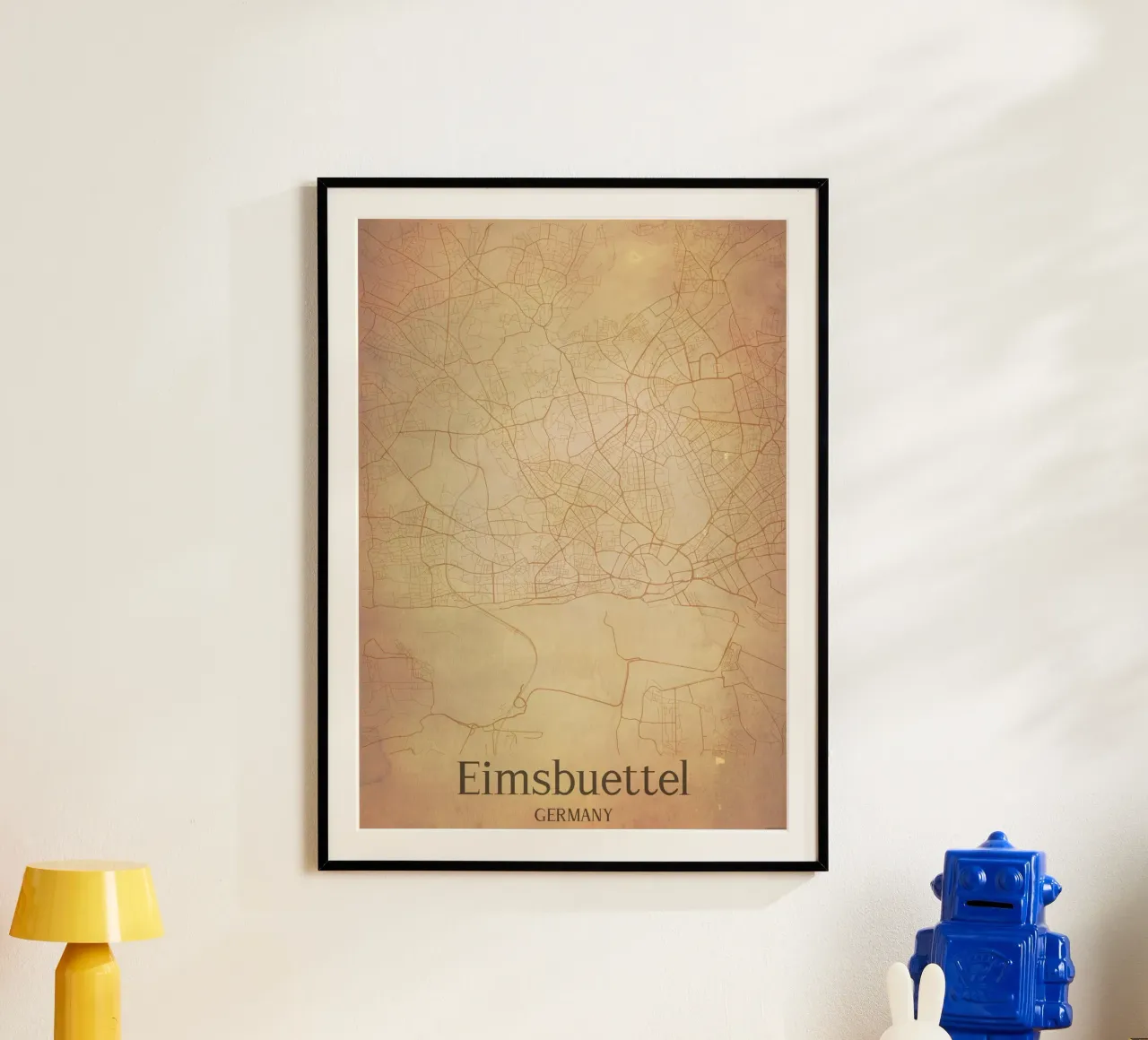 Eimsbuettel GERMANY poster con telaio in plastica da WorldPrint