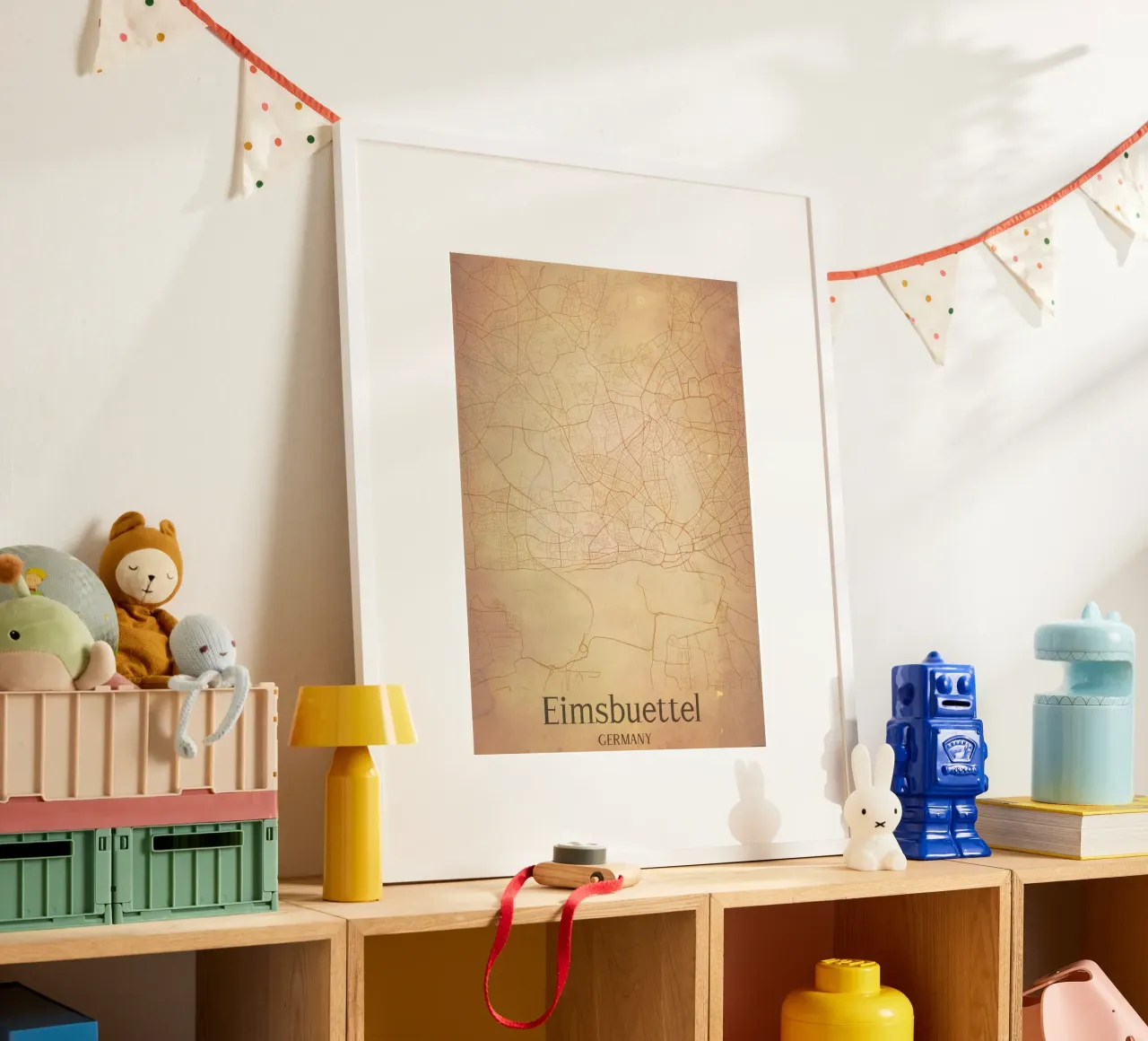 Eimsbuettel GERMANY poster con telaio in plastica da WorldPrint
