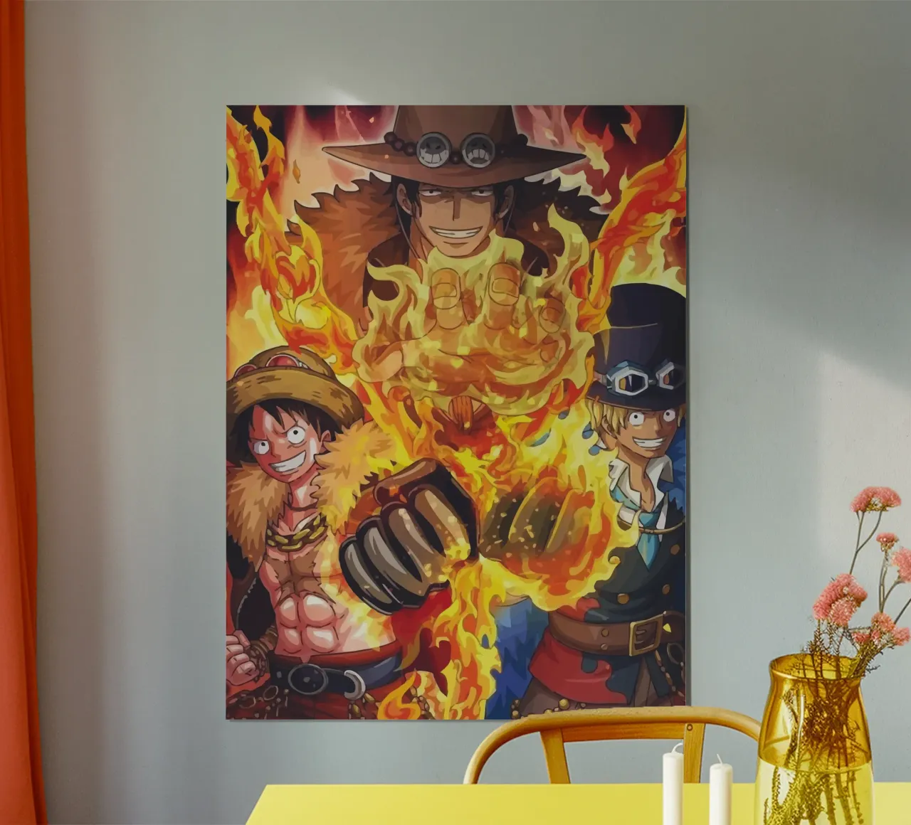 un pezzo unico poster con telaio in legno da gafoku