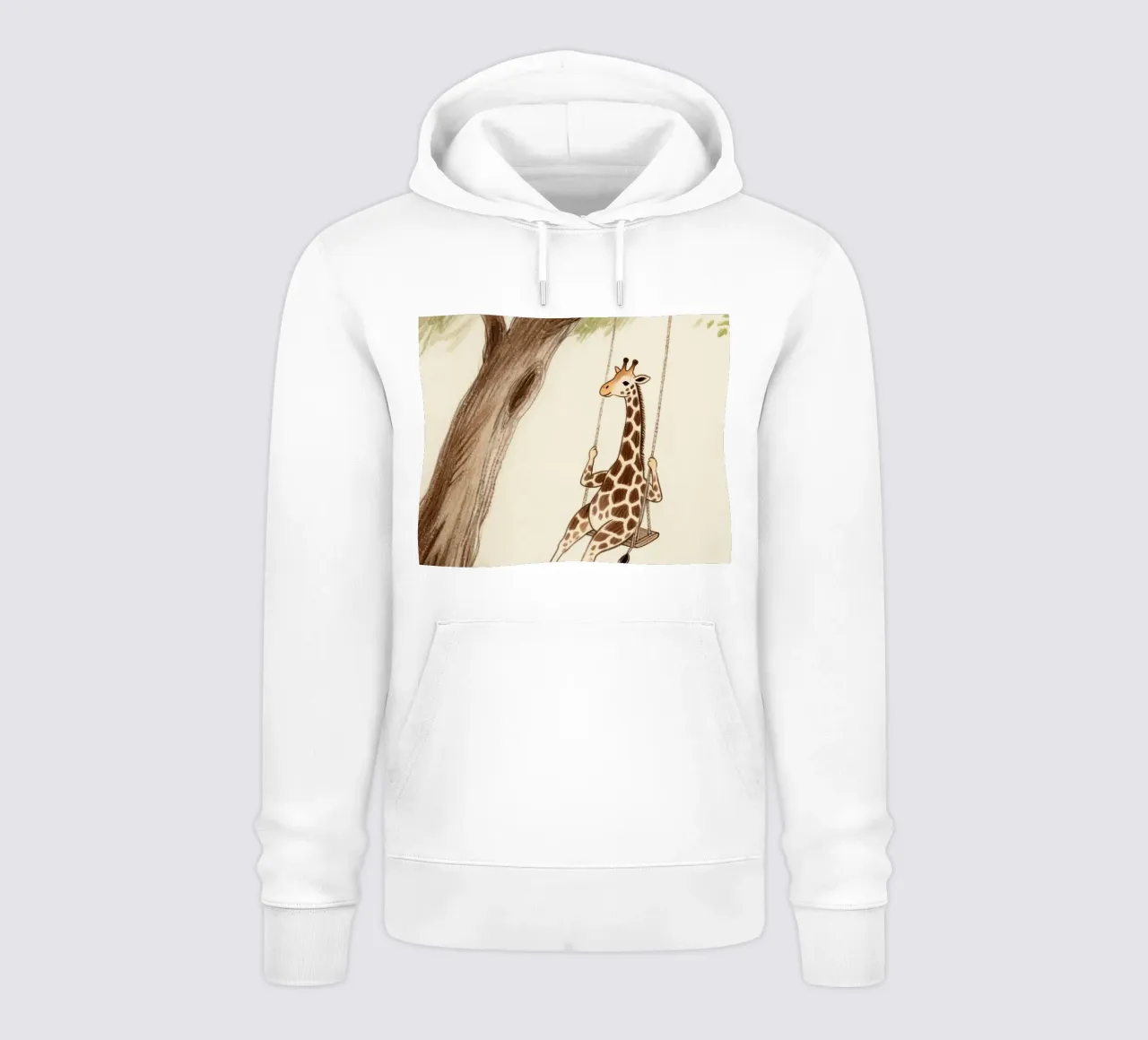 Playing Giraffe felpa con cappuccio da knowledge