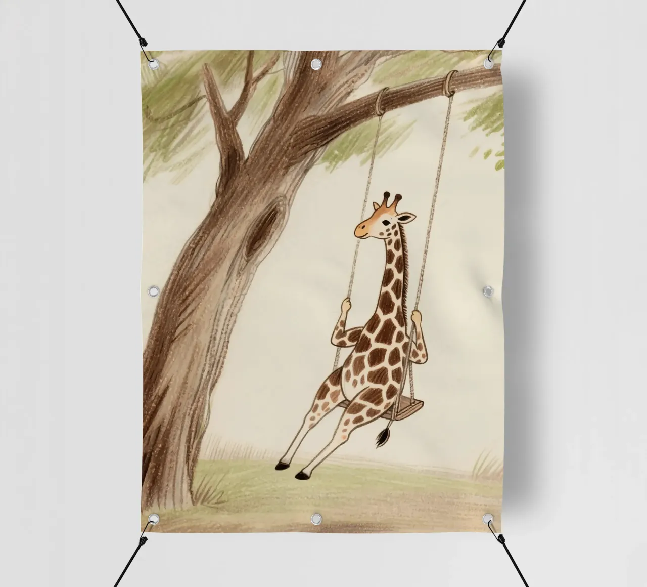 Playing Giraffe telo in pvc da knowledge