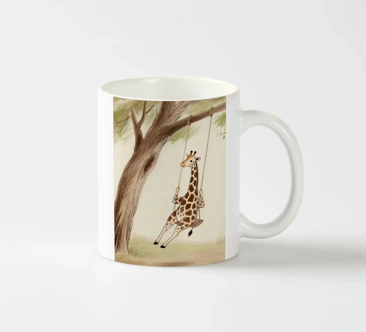 Playing Giraffe tazza in ceramica da knowledge