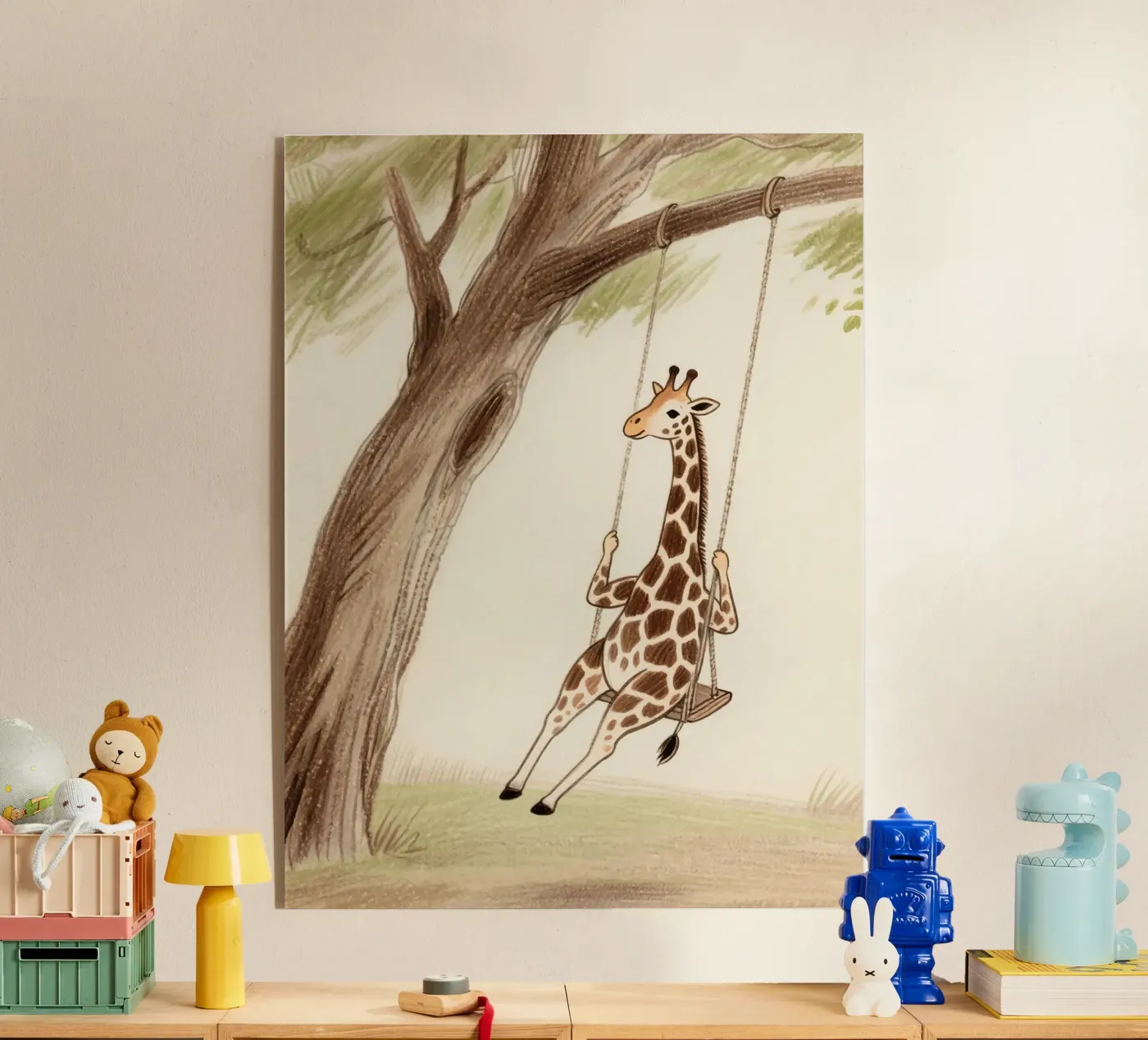 Playing Giraffe acryl van knowledge