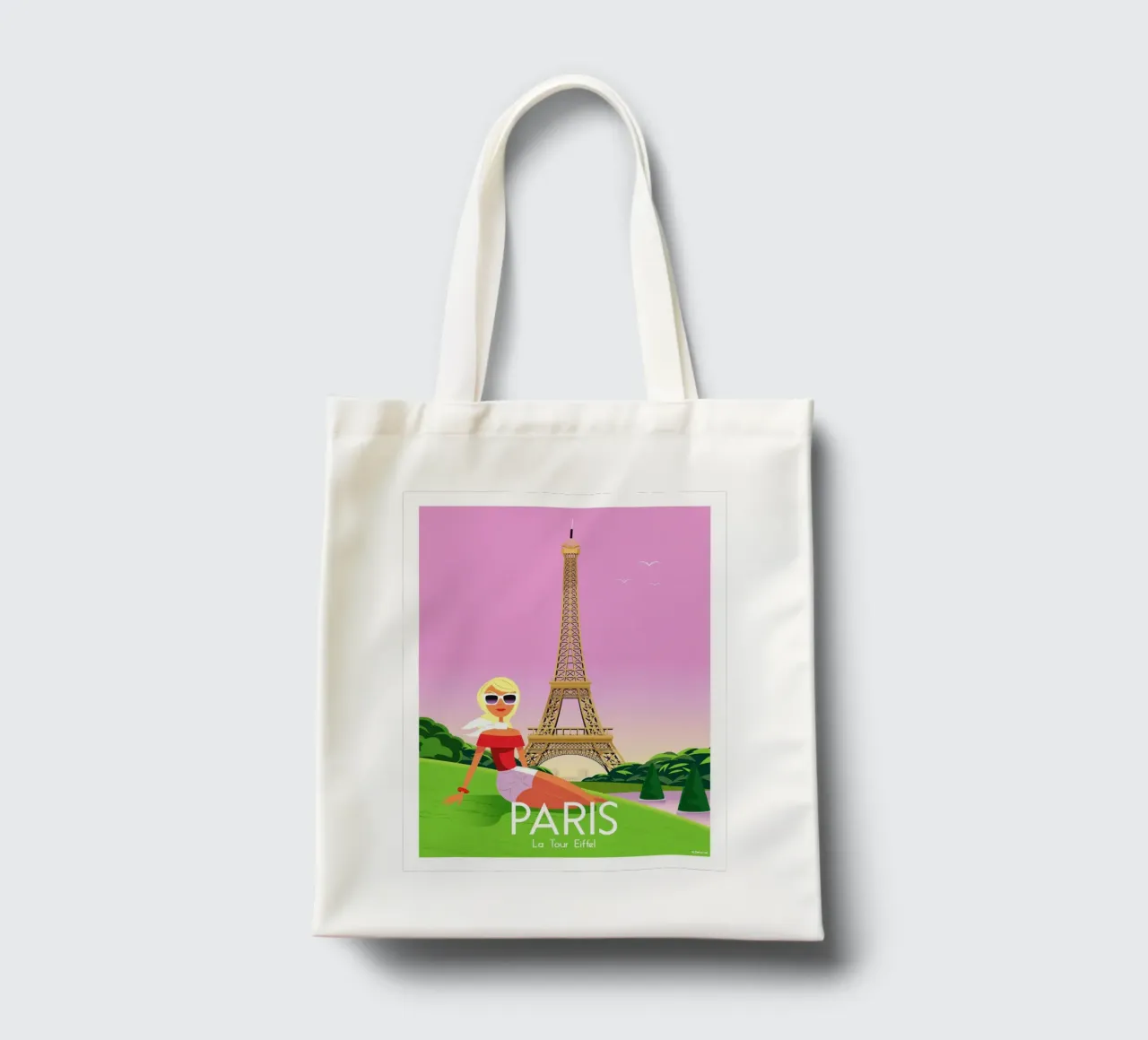 Parigi, la Torre Eiffel borsa in juta da Raphaël Delerue