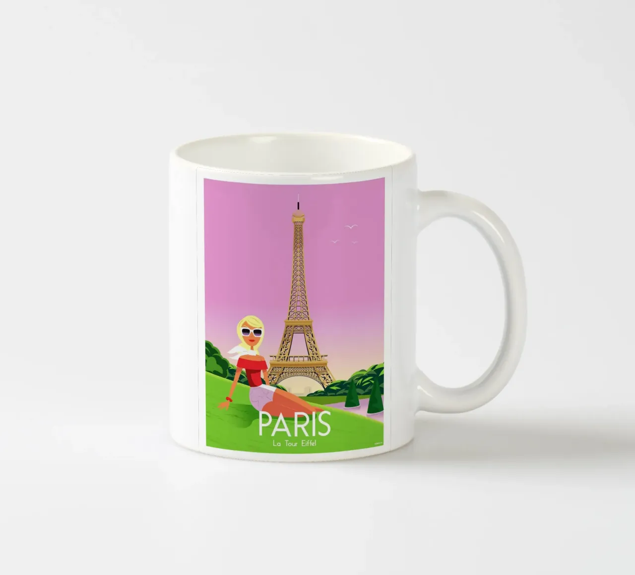 Parigi, la Torre Eiffel tazza in ceramica da Raphaël Delerue