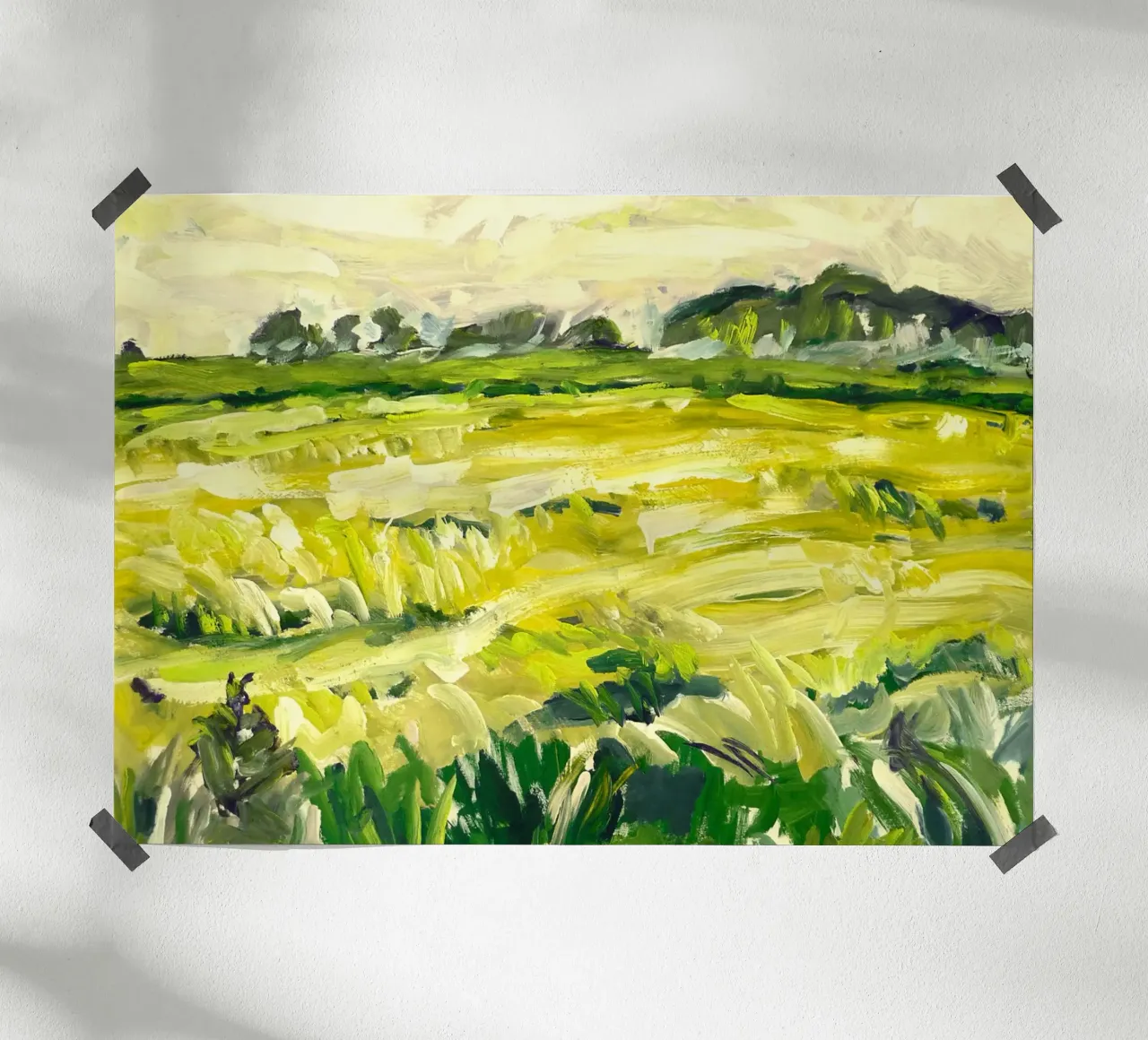 Green Field poster da mip of map