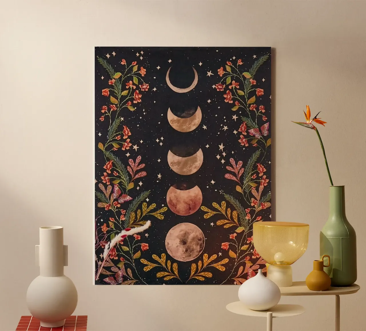 space moon in straight tela con Cornice a cassetta da sophiaz
