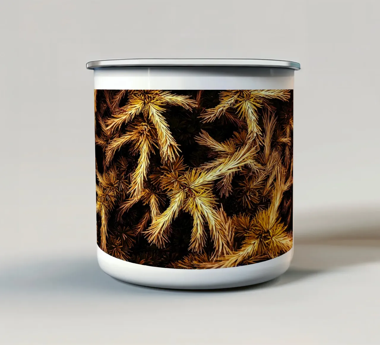 Dry leaves tazza in smalto da mip of map