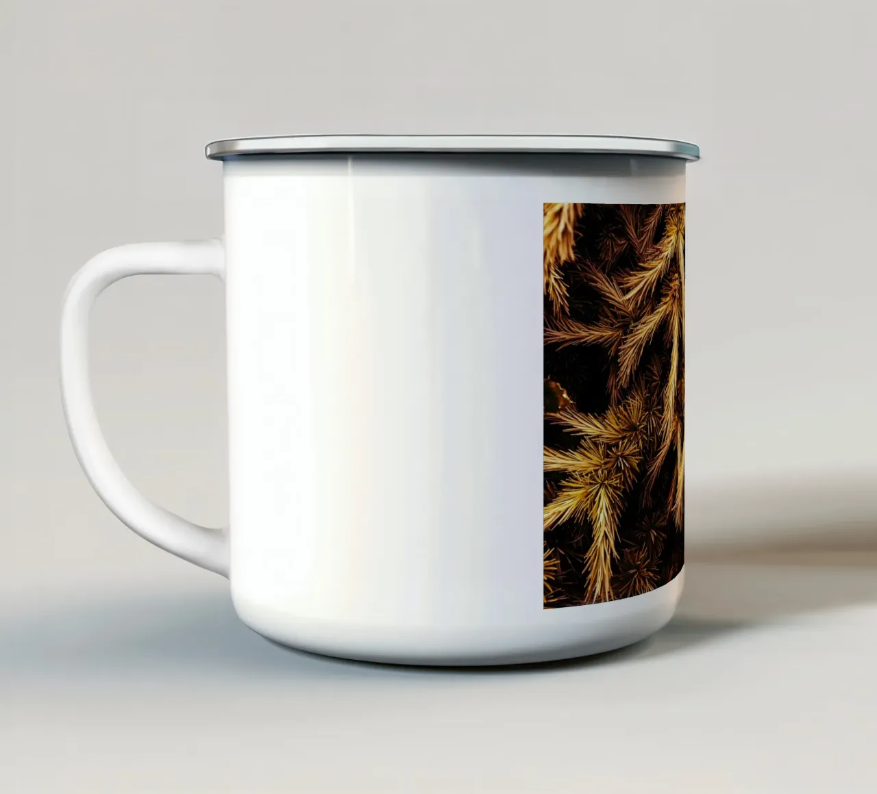 Dry leaves tazza in smalto da mip of map