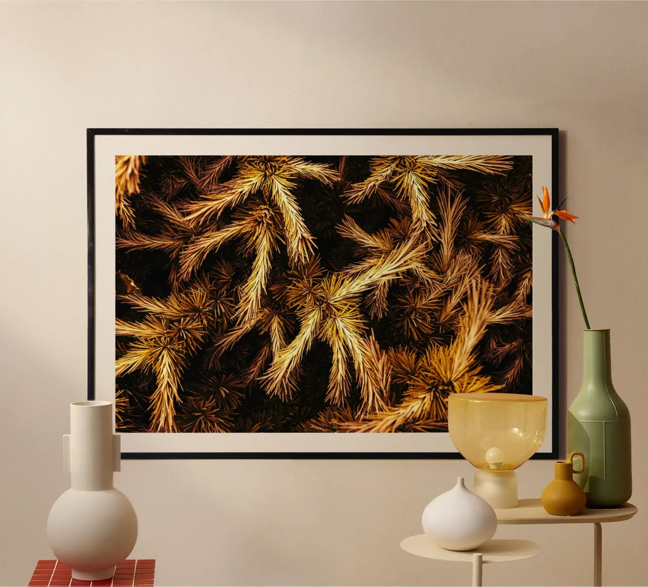Dry leaves poster da mip of map